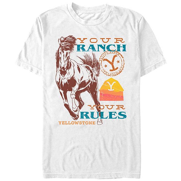 

Футболка с принтом Yellowstone Your Ranch Your Rules Licensed Character