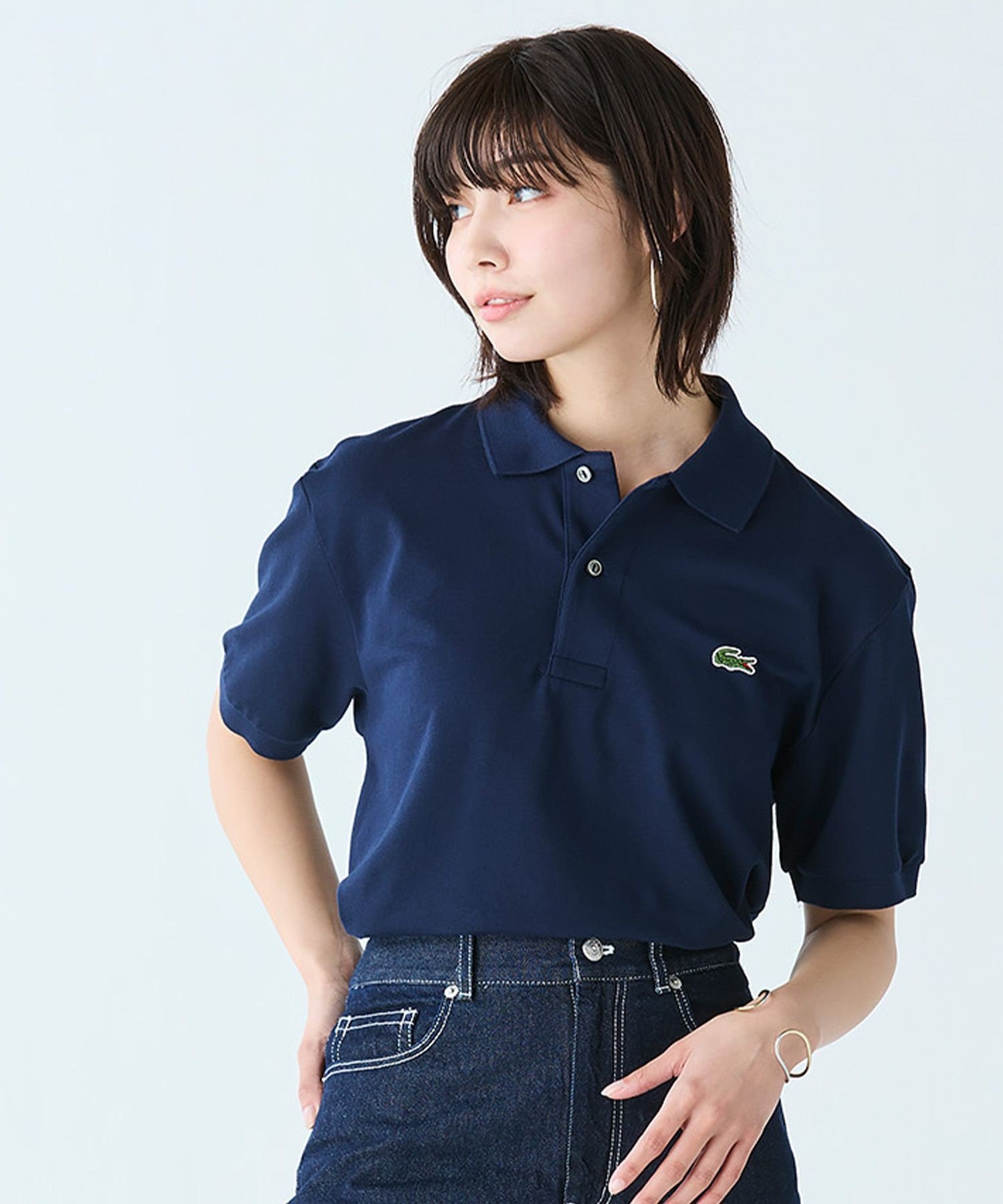 Рубашка-поло LACOSTE L.12.12 Navy — фото 2