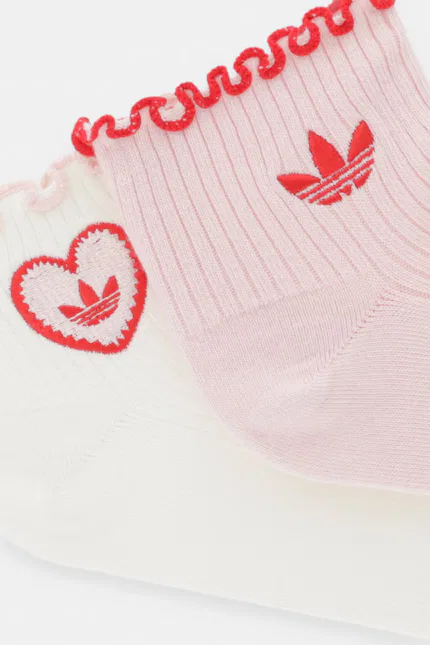 Носки 2 шт длинные Adidas Originals, розовый — фото 2