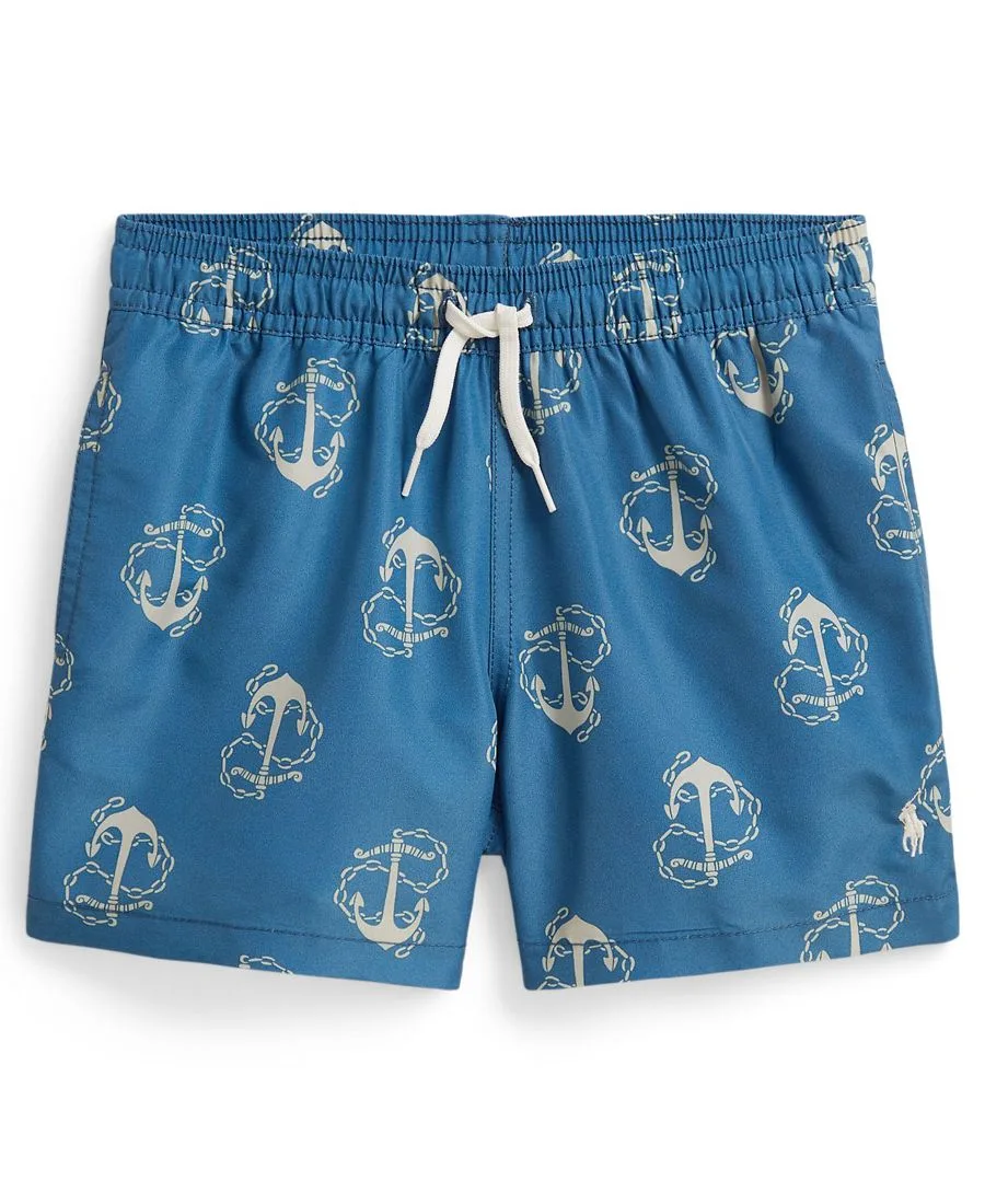 Плавки с принтом для мальчиков 2-7 лет Polo Ralph Lauren, синий