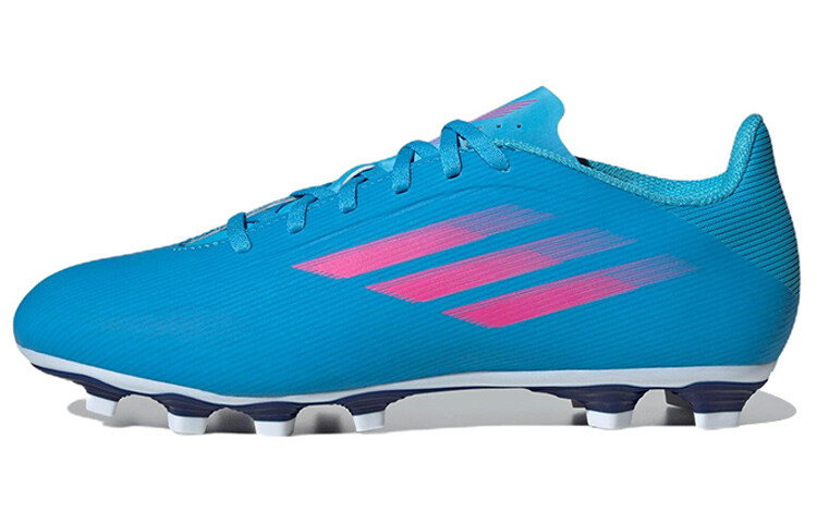 

Футбольные бутсы унисекс низкие синие/розовые Adidas
