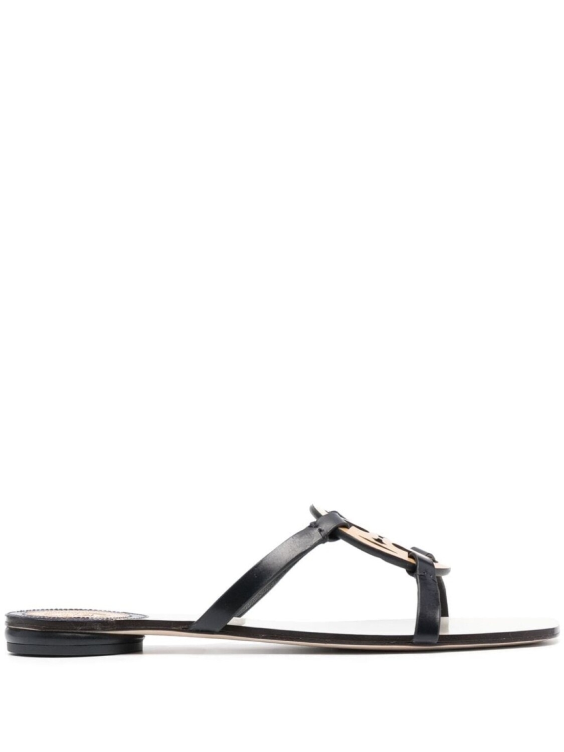 

Tory Burch шлепанцы с открытым носком, черный