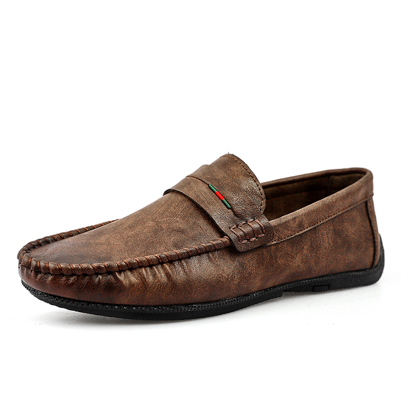

KUPE Мужские повседневные туфли мужские низкие топы коричневые, цвет Brown