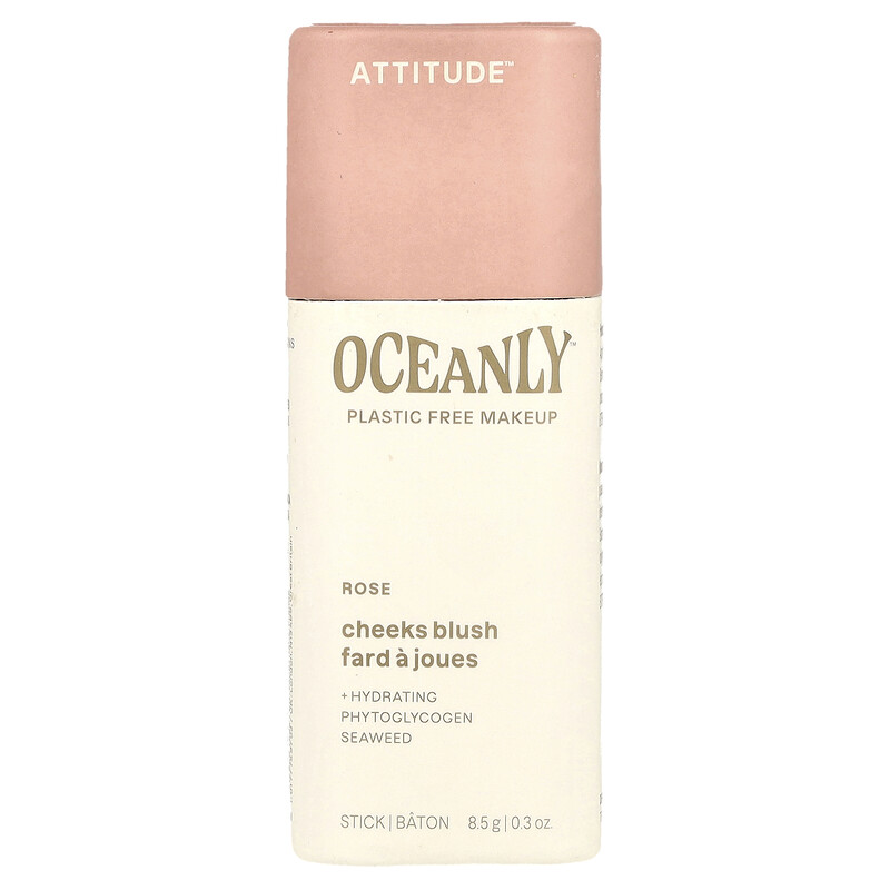 

ATTITUDE, Oceanly , румяна для щек, роза, 8,5 г (0,3 унции)
