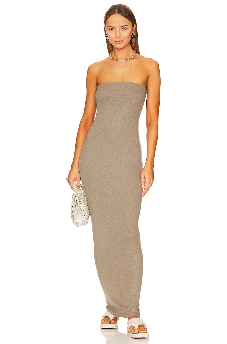 

Платье Enza Costa Strapless, цвет Olive Oil