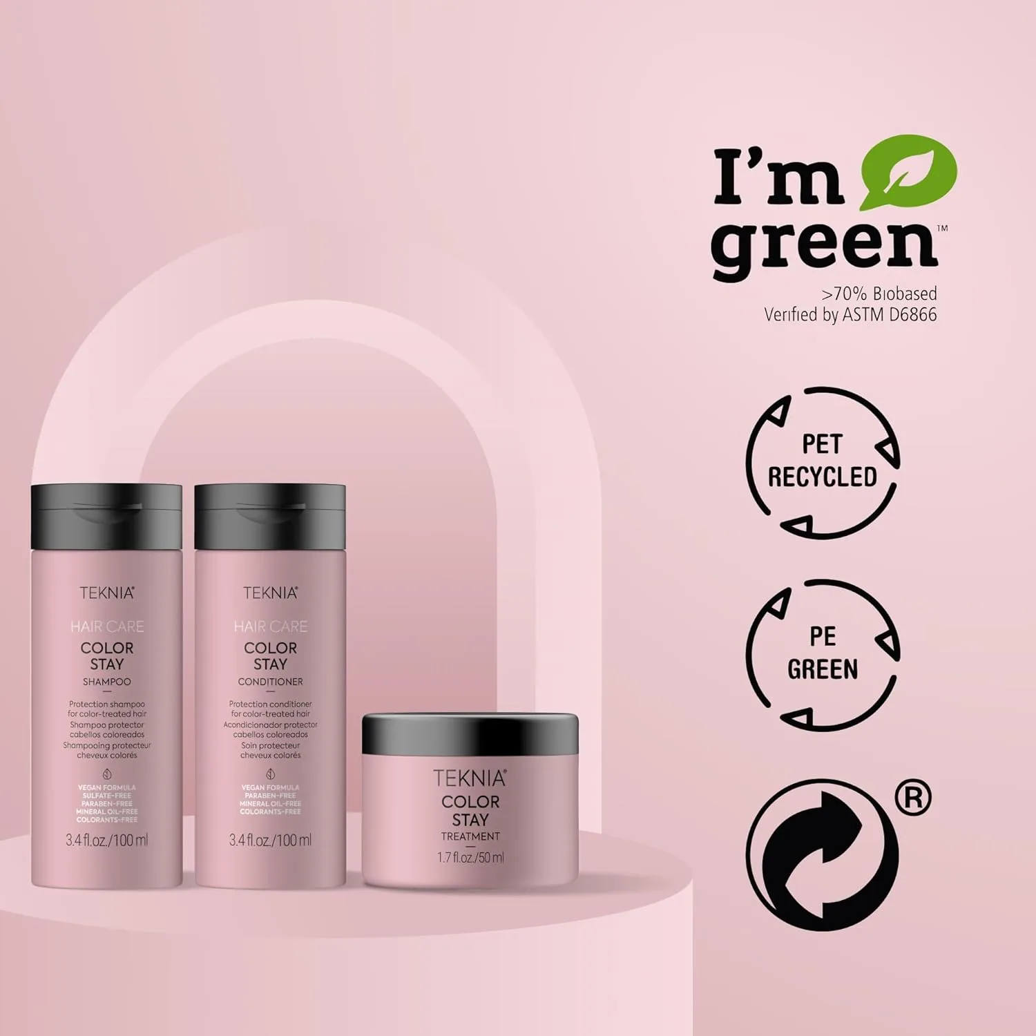Дорожный набор Lakmé Teknia Color Stay - шампунь, кондиционер и средство для ухода за волосами Color Stay в объеме 95 мл. — фото 4