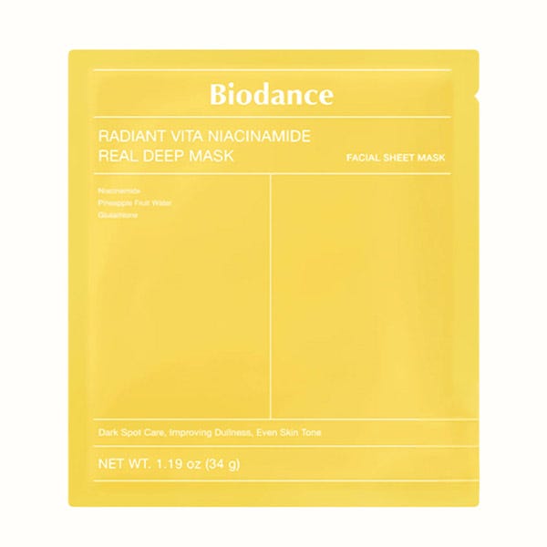 

Осветляющая маска для лица BIODANCE Radiant Vita Niacinamide Real Deep Mask