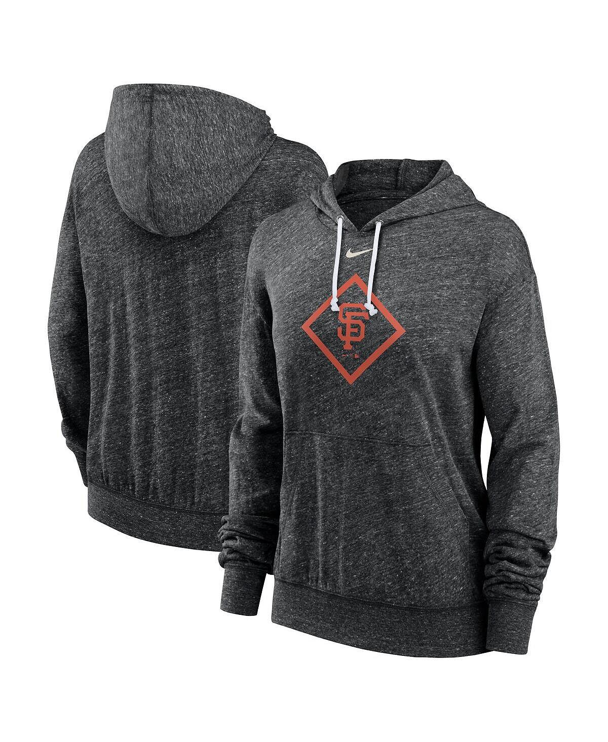 

Женский черный пуловер с капюшоном в винтажном стиле San Francisco Giants Diamond Icon Gym Nike, черный