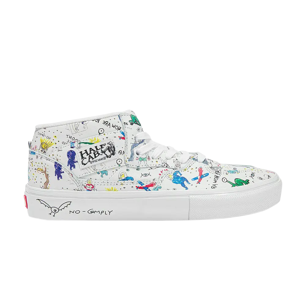 Ботинки No-Comply x Daniel Johnston x Half Cab Vans, белый