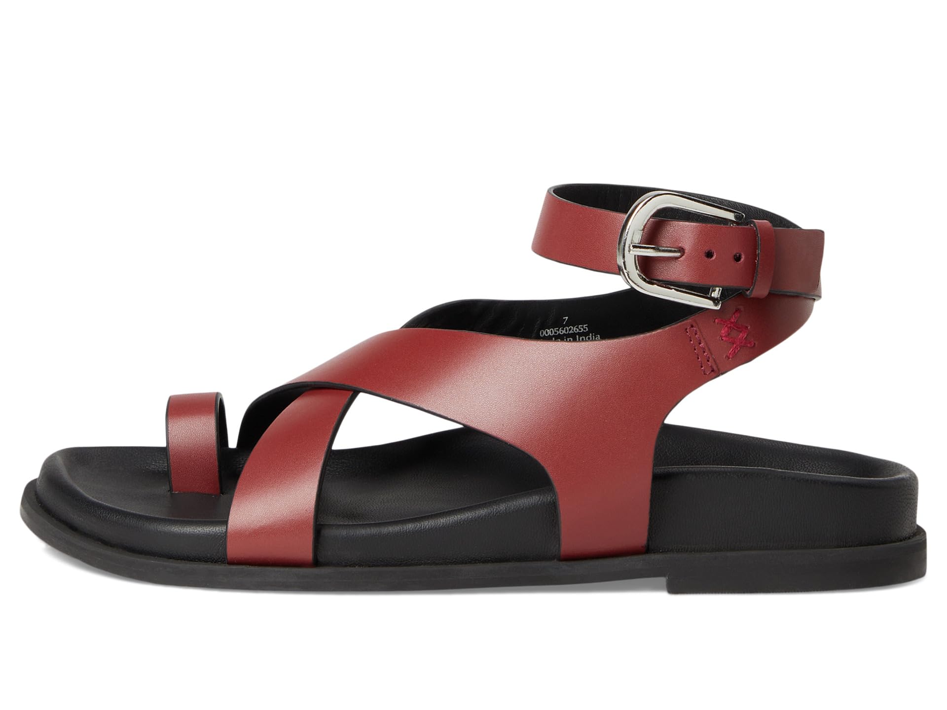 Сандалии Free People Anya Criss-Cross Footbed Sandals, Hickory — фото 4