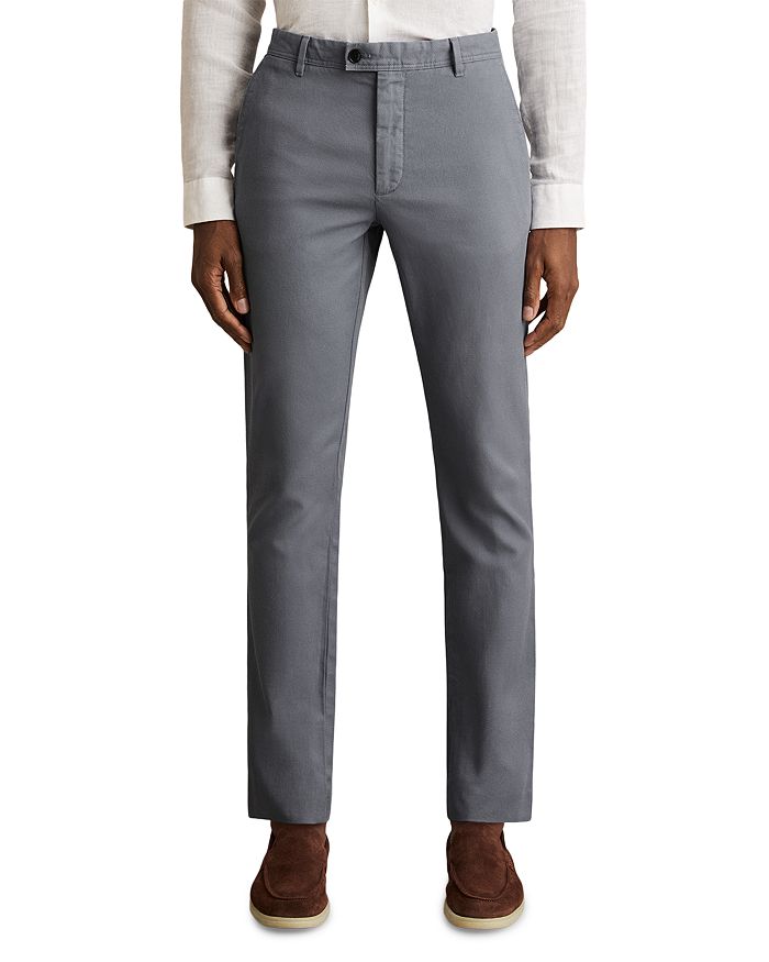 

Текстурированные узкие чинос REISS, синий