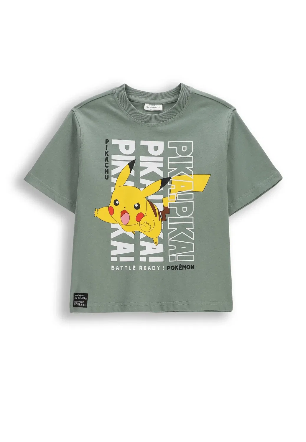 T-Shirt с Пикачу Coccodrillo, зеленый