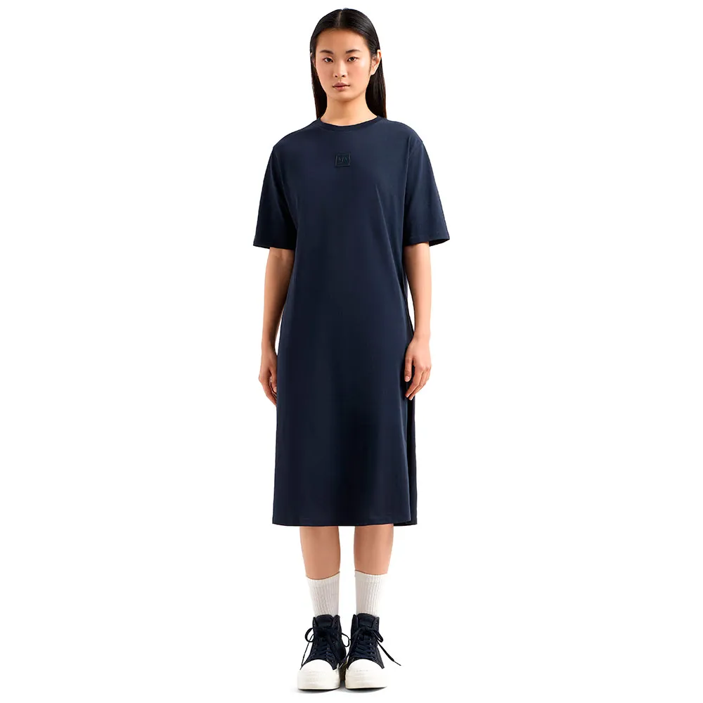 

Платье Armani Exchange XW000353_AF10359 short sleeve midi, синий