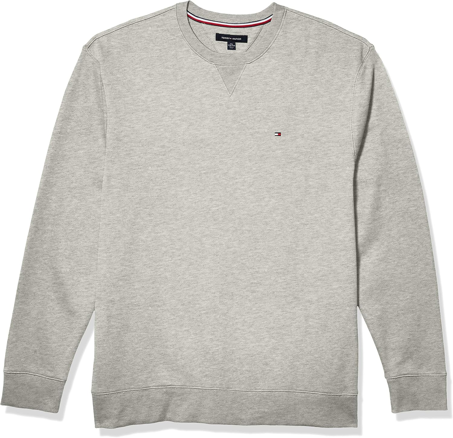

Мужская однотонная толстовка с круглым вырезом Tommy Hilfiger, Sport Grey Heather, Серый, Мужская однотонная толстовка с круглым вырезом Tommy Hilfiger, Sport Grey Heather