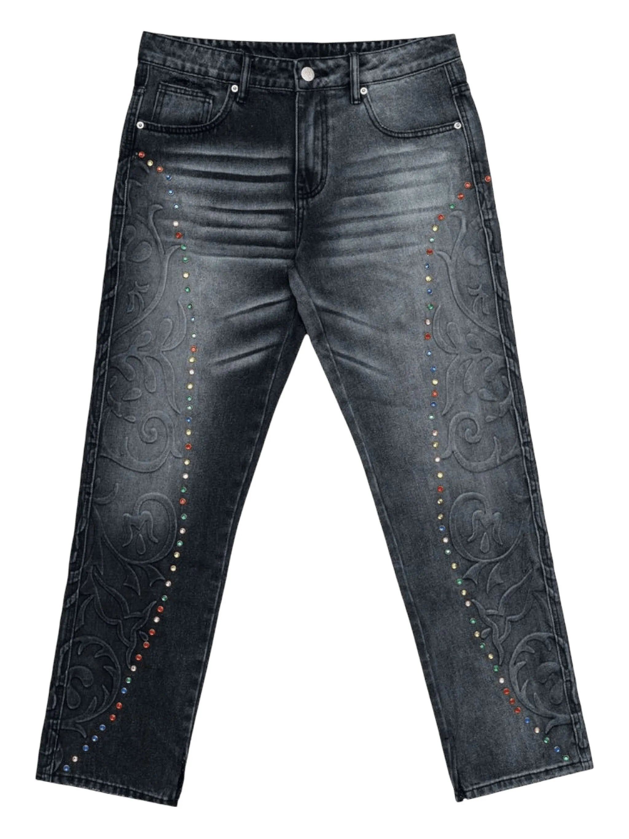 

Джинсы Cathedral со стразами Free Refills, серый