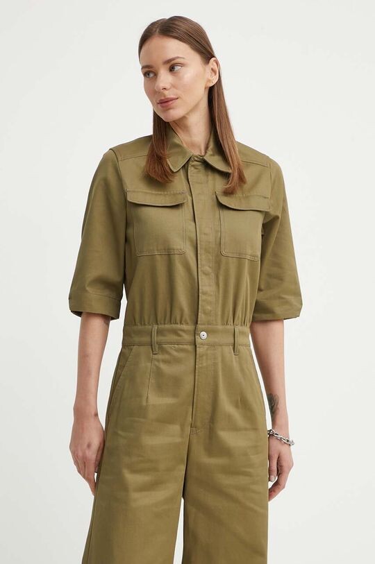 

Хлопковый комбинезон G-Star Raw, зеленый