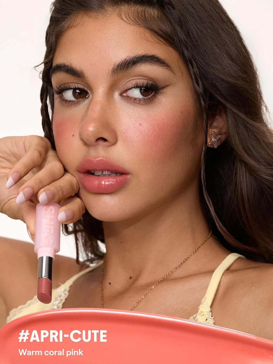 Масло-бальзам для губ Silk Slip Lip Oil Balm SHEGLAM с пептидами, 3 г, оттенок Apri-cute — фото 3