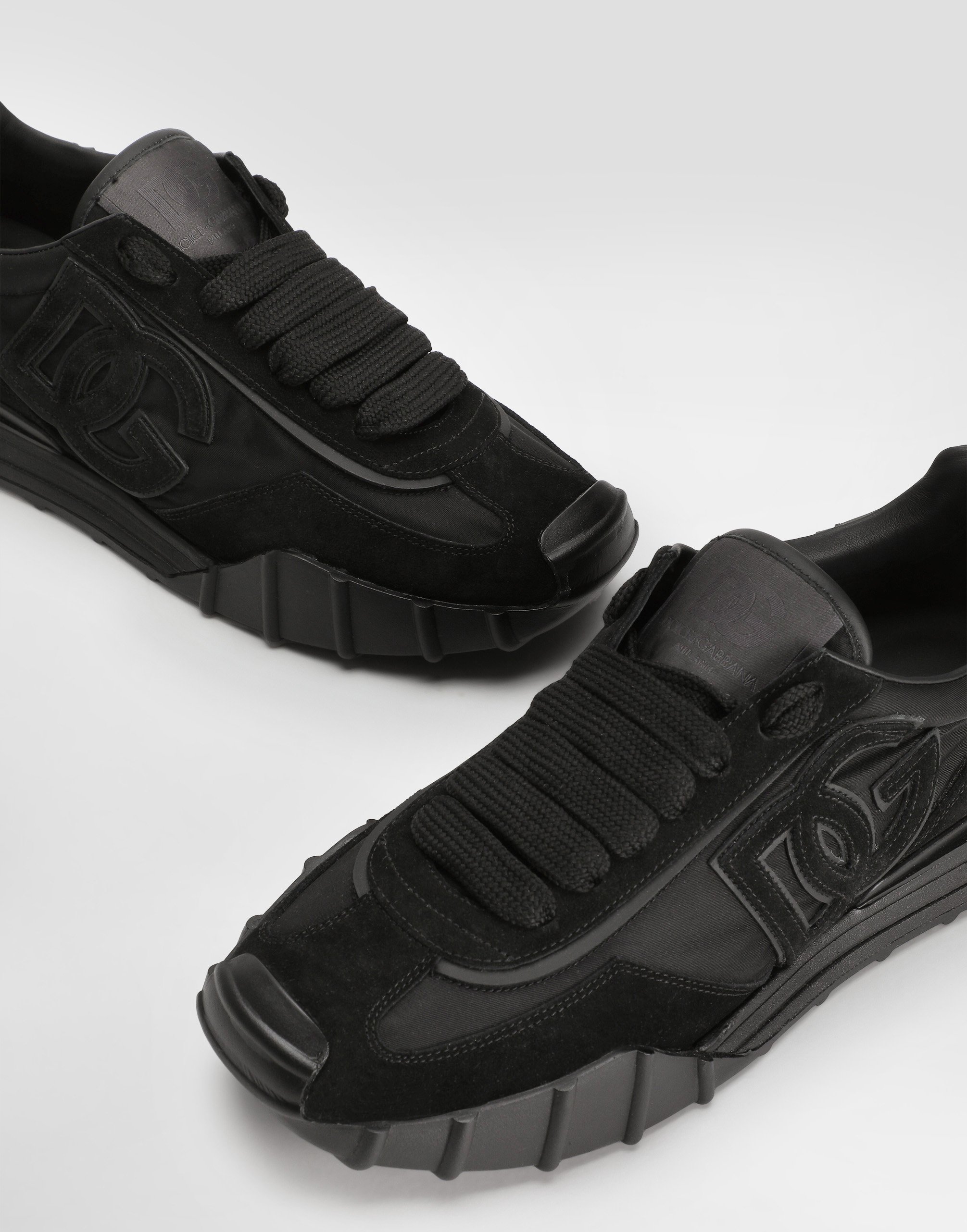 Кроссовки DG Athletic из ткани и телячьей кожи DOLCE & GABBANA, черный — фото 4