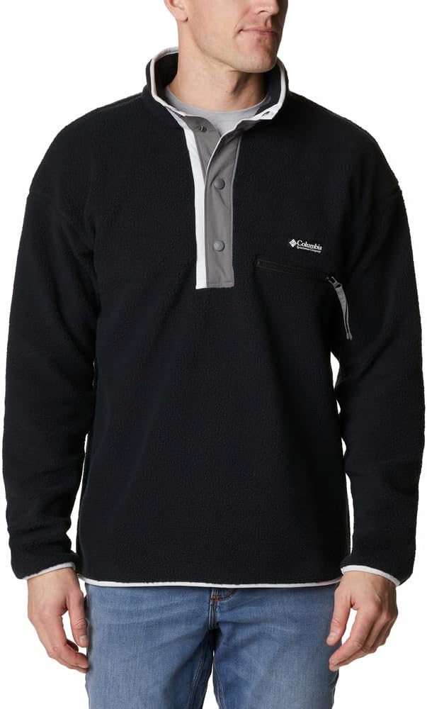 

Columbia Мужская флисовая куртка Helvetia Half Snap, Black