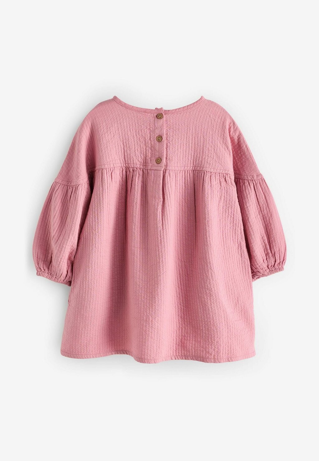 

Повседневное платье TEXTURED-REGULAR FIT Next, розовый