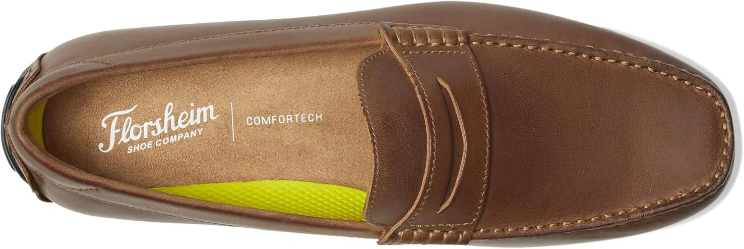 Мужские лоферы Florsheim Throttle Penny Loafer Slippers, 2-Brown Crazy Horse Ii — фото 3