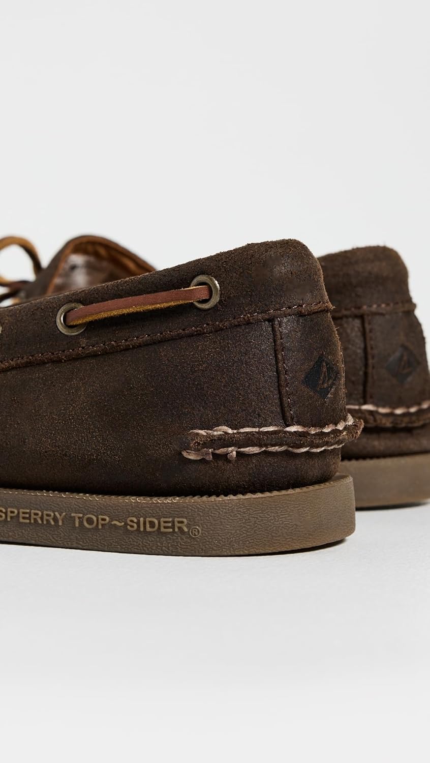 Мужские оригинальные лодочные туфли Sperry с одним глазком, темно-коричневый — фото 4