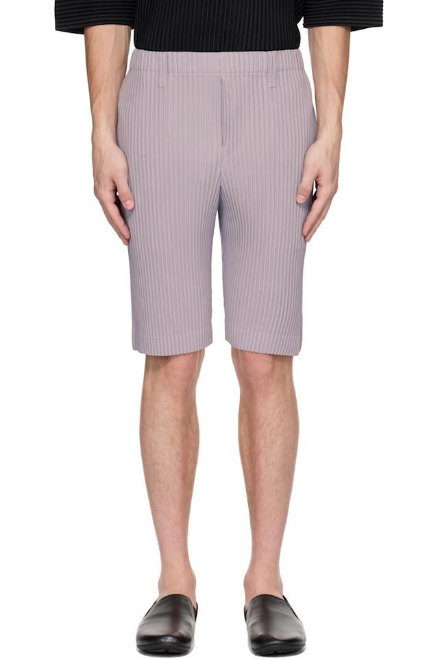 

Шорты с плиссировкой Tailored pleats 2 Homme Plissé Issey Miyake, серый