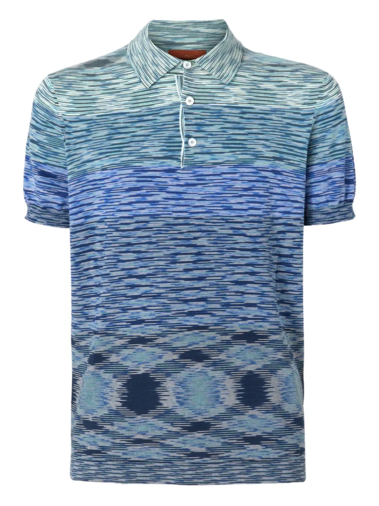 

Полосатая хлопковая рубашка-поло Missoni, синий