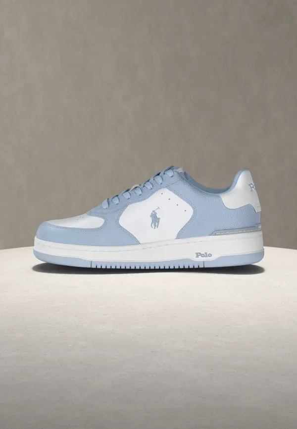 Кроссовки masters court из кожи Polo Ralph Lauren, Cornflower Blue/White — фото 2