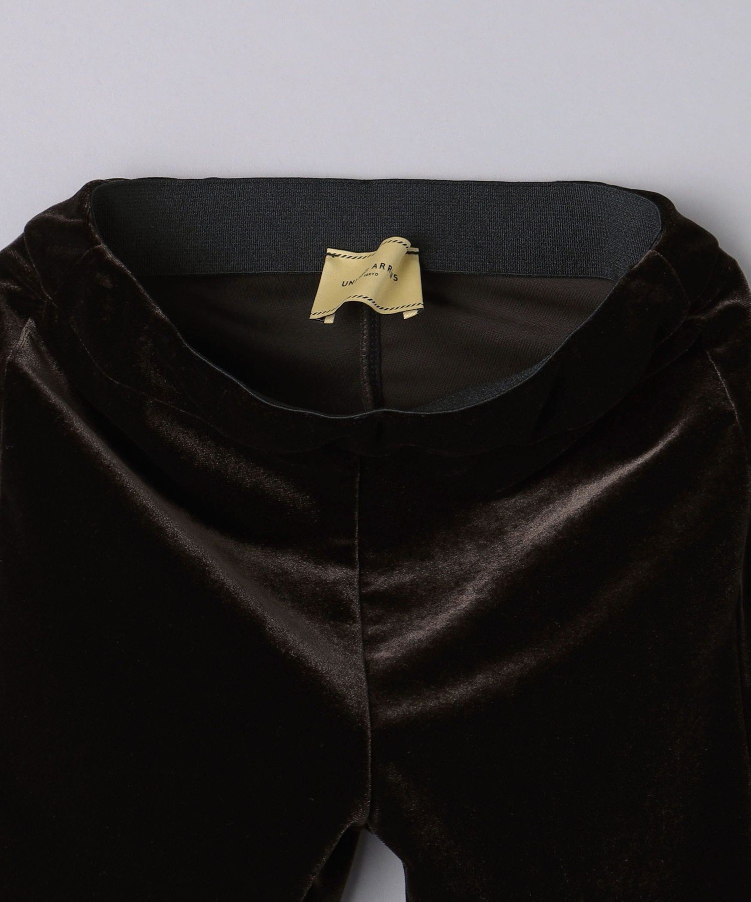 Велюровые брюки-клеш для детей 110-120 см United Arrows, DK.BROWN — фото 4
