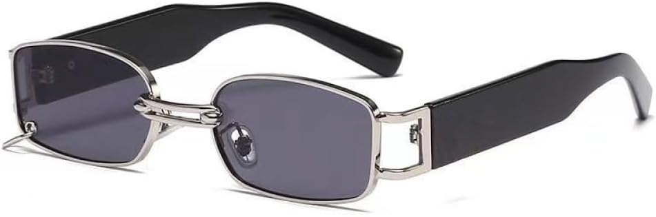 

Винтажные черные солнцезащитные очки для женщин, роскошные маленькие прямоугольные солнцезащитные очки для мужчин и женщин, с градиентным прозрачным оправой generic, C7