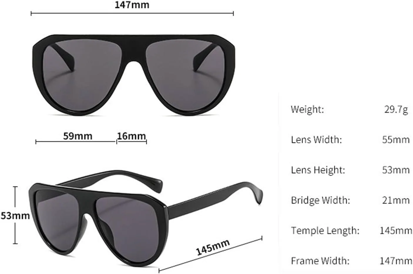 

Willochra Модные большие квадратные женские солнцезащитные очки в винтажном стиле для мужчин, градиентные очки для активного отдыха, пилотские очки, черные, UV400, C1