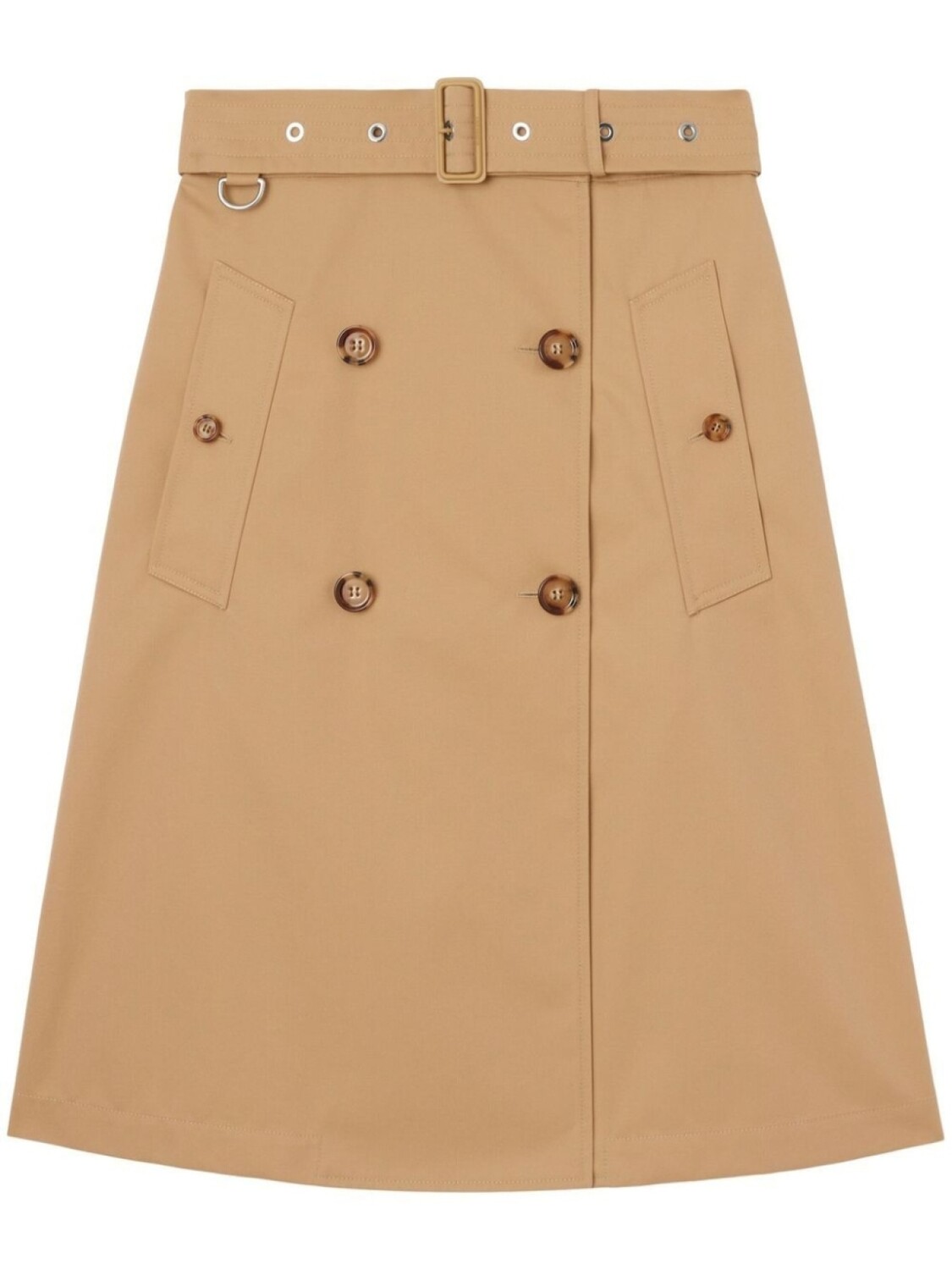 

Burberry cotton gabardine trench coat, нейтральный цвет