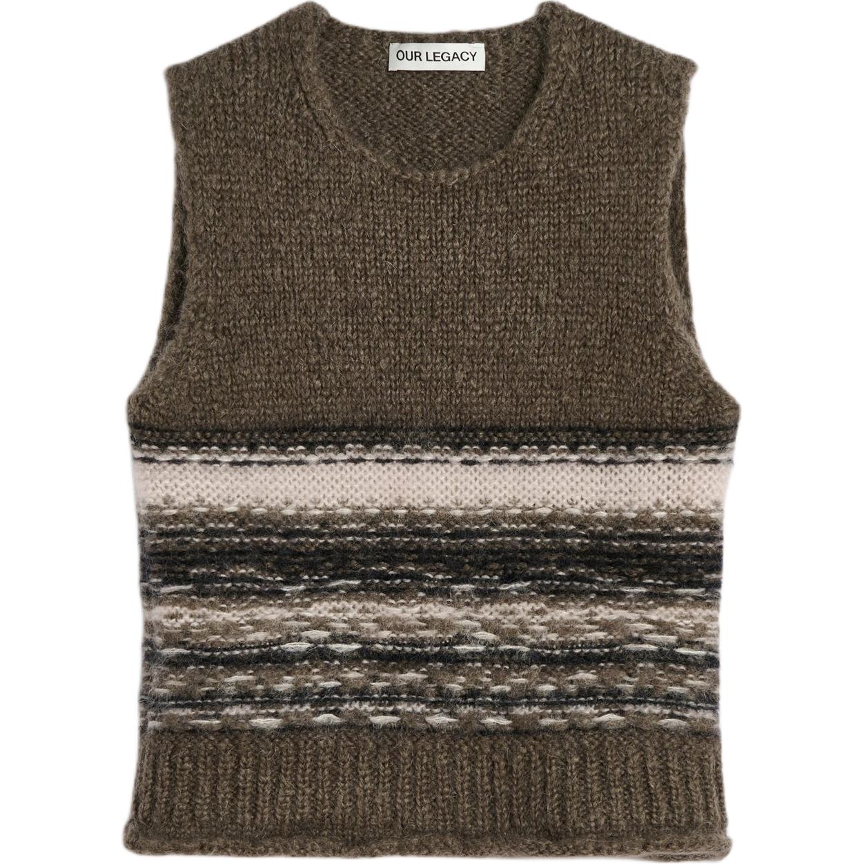 

Полосатый свитер Fair Isle OUR LEGACY, коричневый