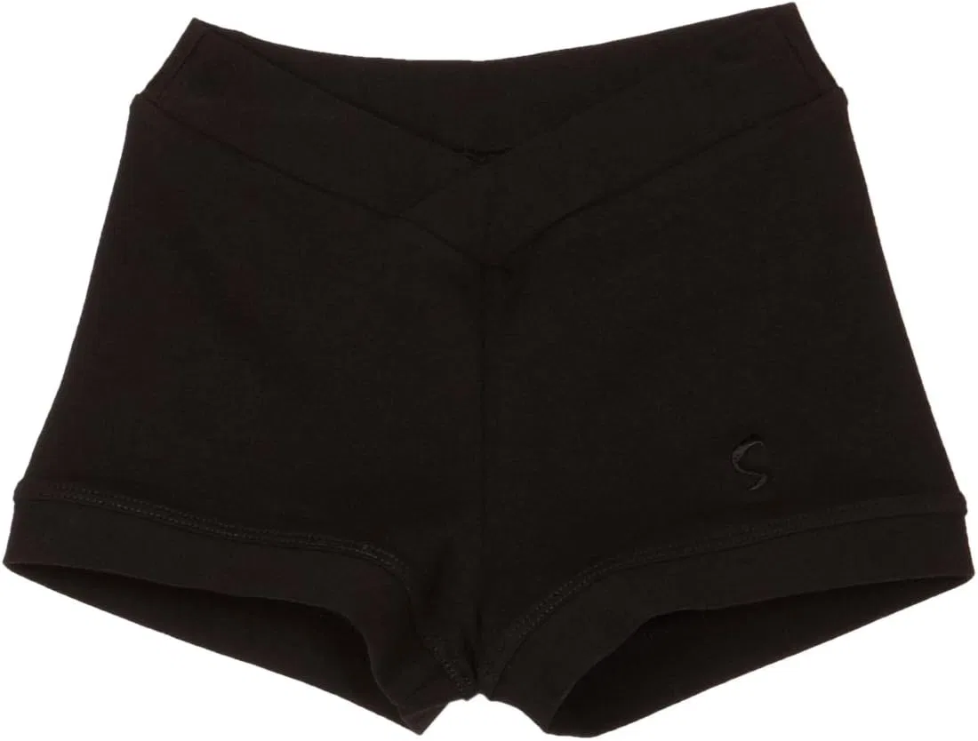 Детские шорты Sansha Joanie V-Front Boy Short для девочек, черный