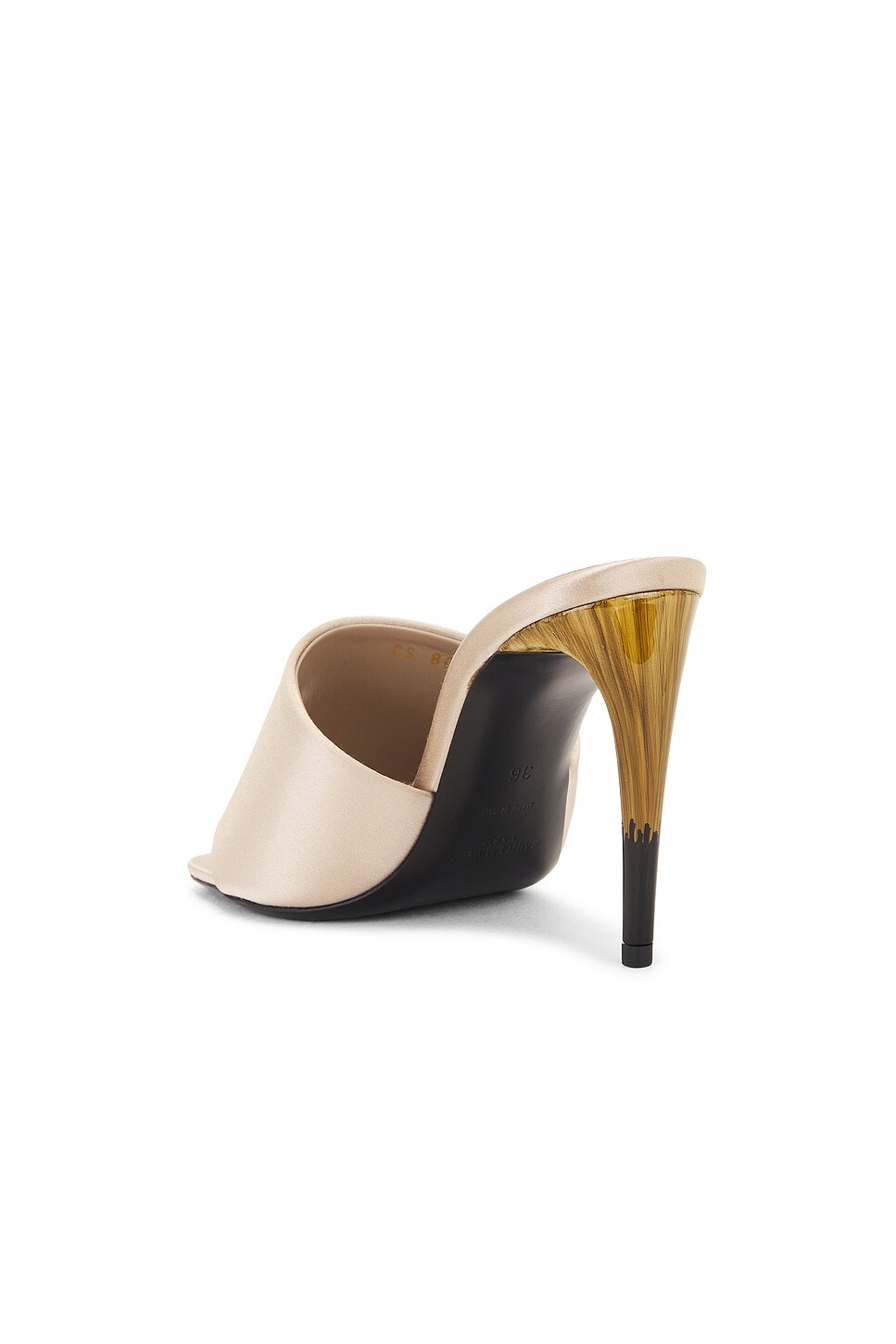 Мюли женские Bridget Mule Saint Laurent, цвет Partridge Pink — фото 3