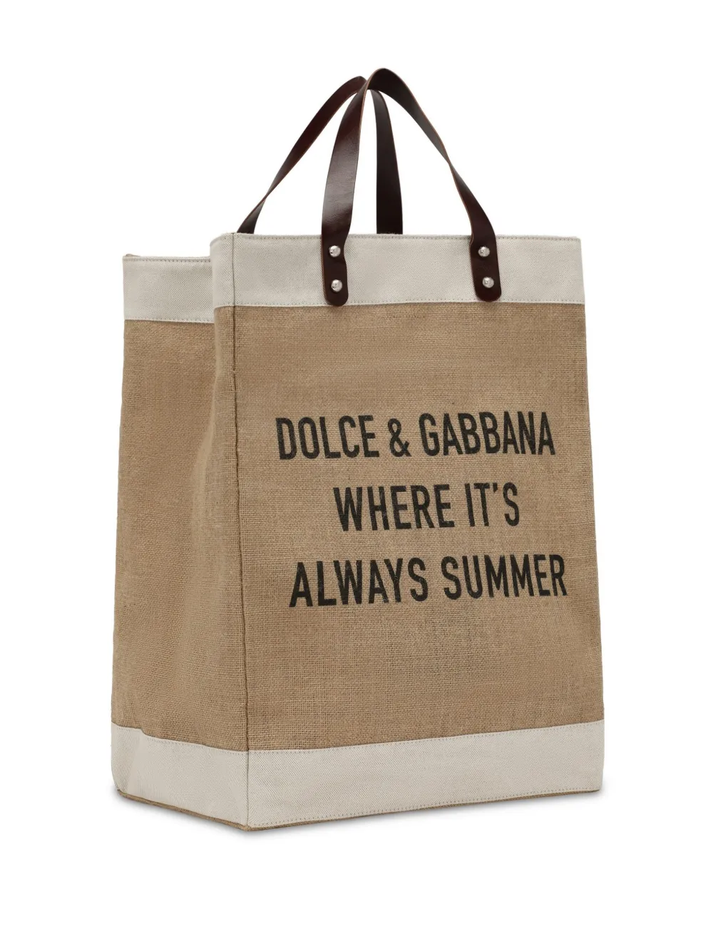 Сумка-тоут Shopping с логотипом DOLCE & GABBANA, нейтральный — фото 4