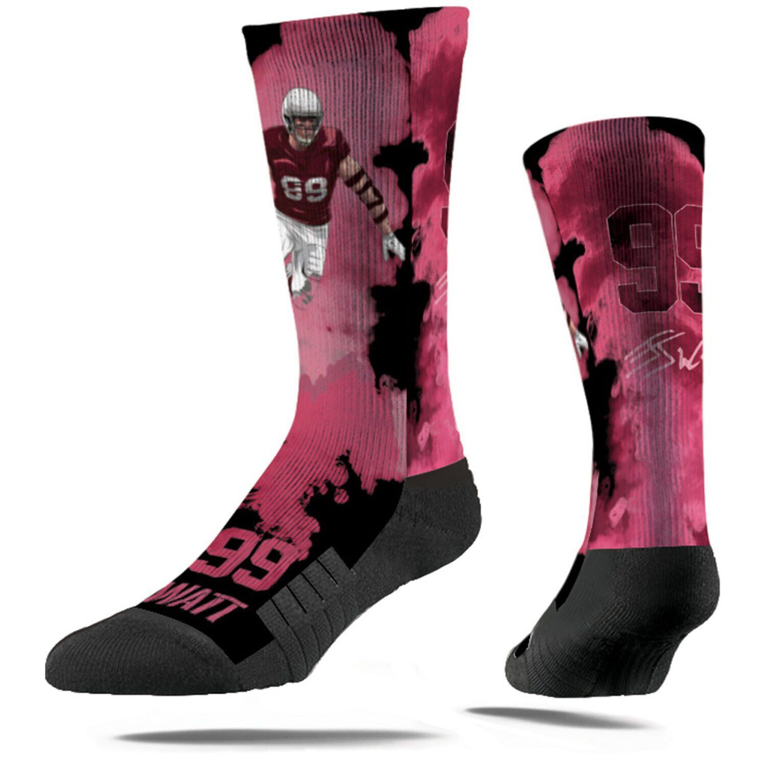 

Мужчины, Strideline J.J. Носки Watt Arizona Cardinals Fog Crew