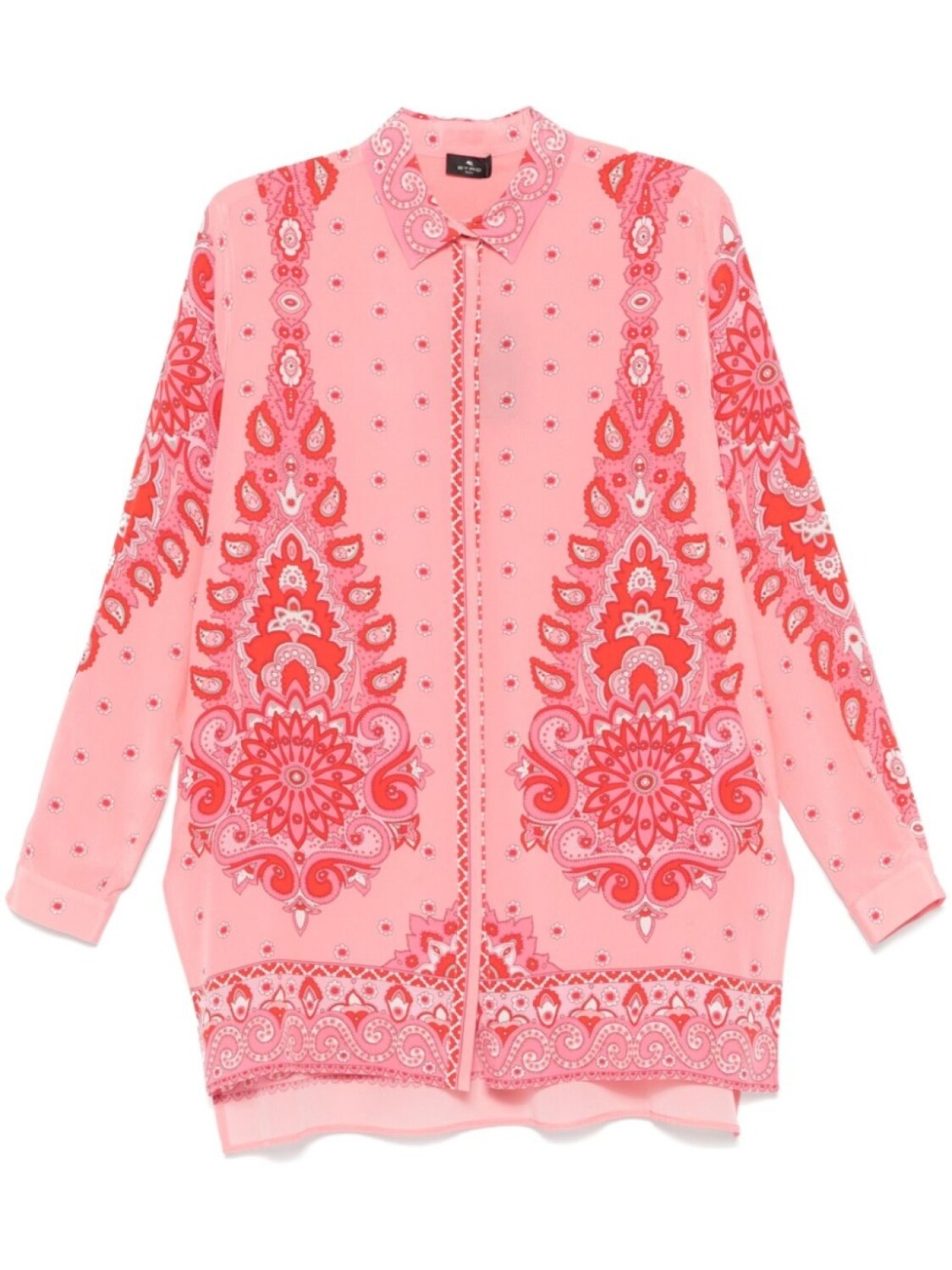 

Рубашка ETRO с цветочным принтом пейсли, розовый