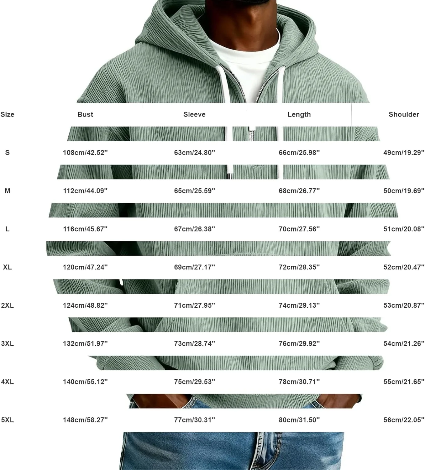 Толстовка Quarter Zip Corduroy с капюшоном для мужчин, легкая, с карманами — фото 3