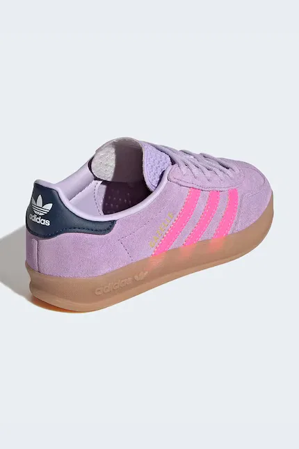 Кроссовки детские GAZELLE INDOOR Adidas Originals, фиолетовый — фото 3