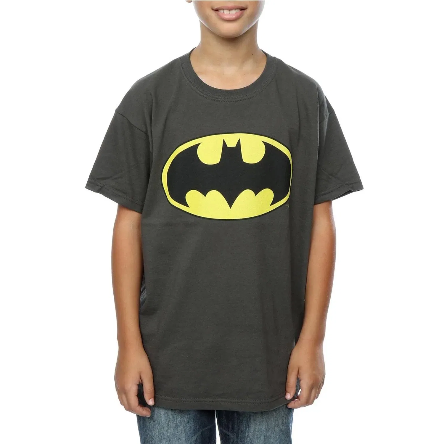 Футболка с принтом Batman Dc Comics, серый — фото 3