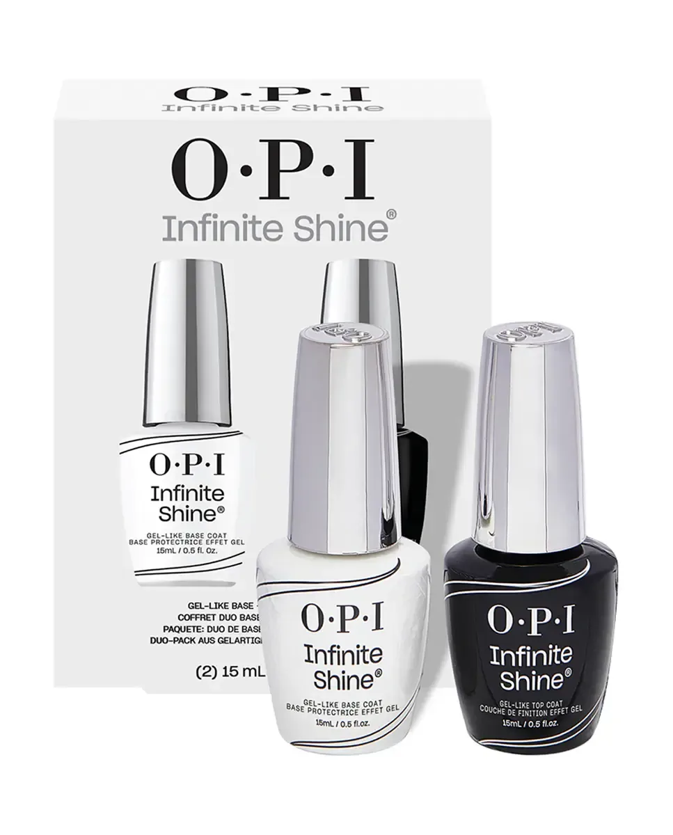 Набор Duo Лак для ногтей долгого действия Infinite Shine Верхнее покрытие + Базовое покрытие Opi