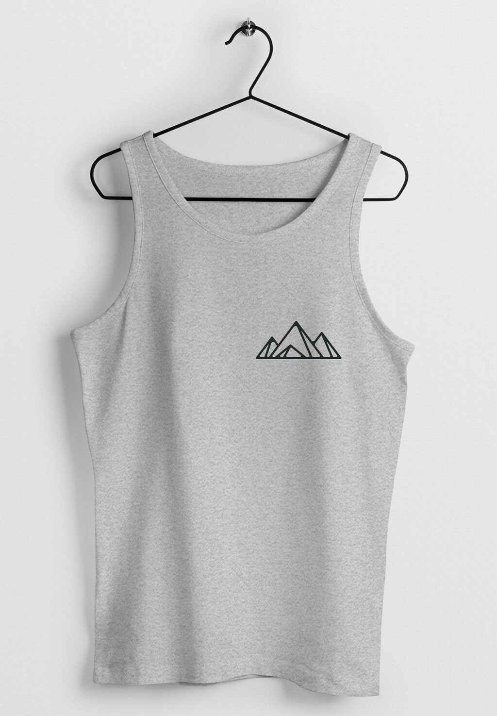 

Топ TANK_AUFDRUCK BERG WANDERN DESIGN OUTDO Neverless, серый