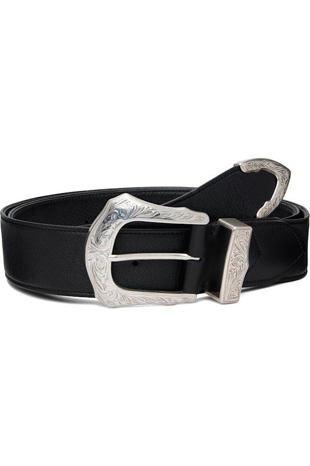 

Широкий ремень с пряжкой Toga Virilis, черный