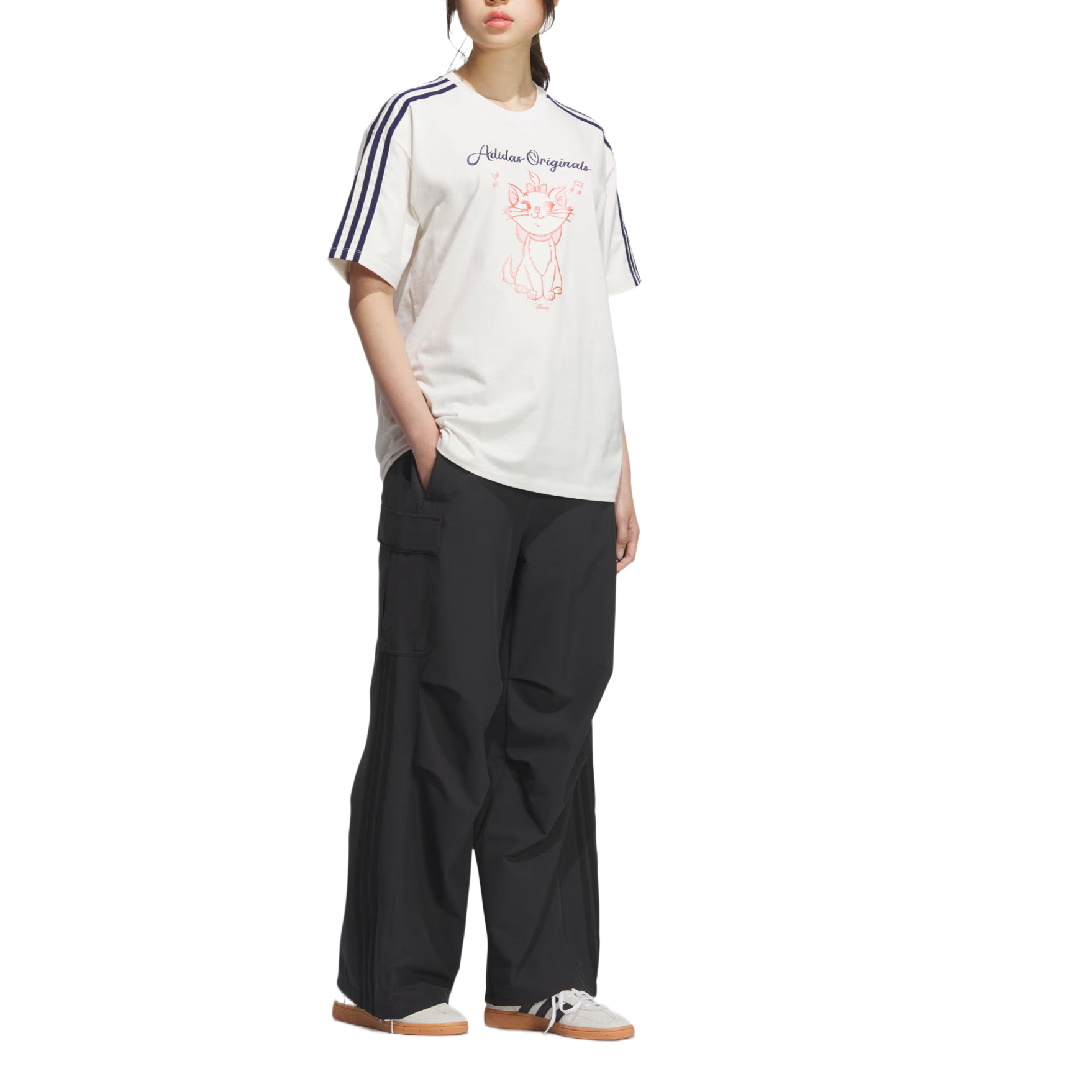 Футболка Adidas Originals Disney Oversized, белый — фото 4
