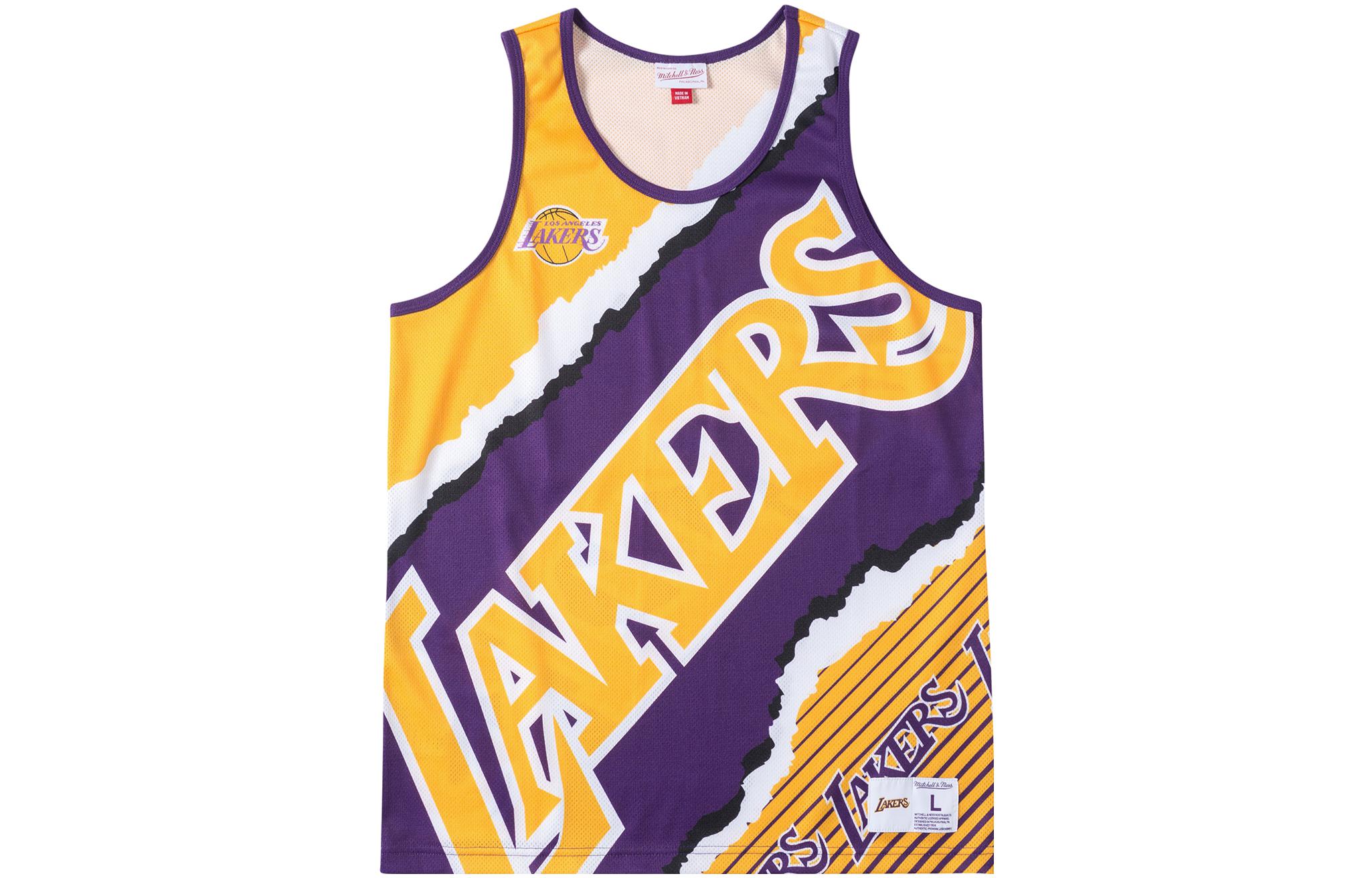 

Mitchell Ness Баскетбольная майка Mitchell & Ness унисекс, фиолетово-золотая