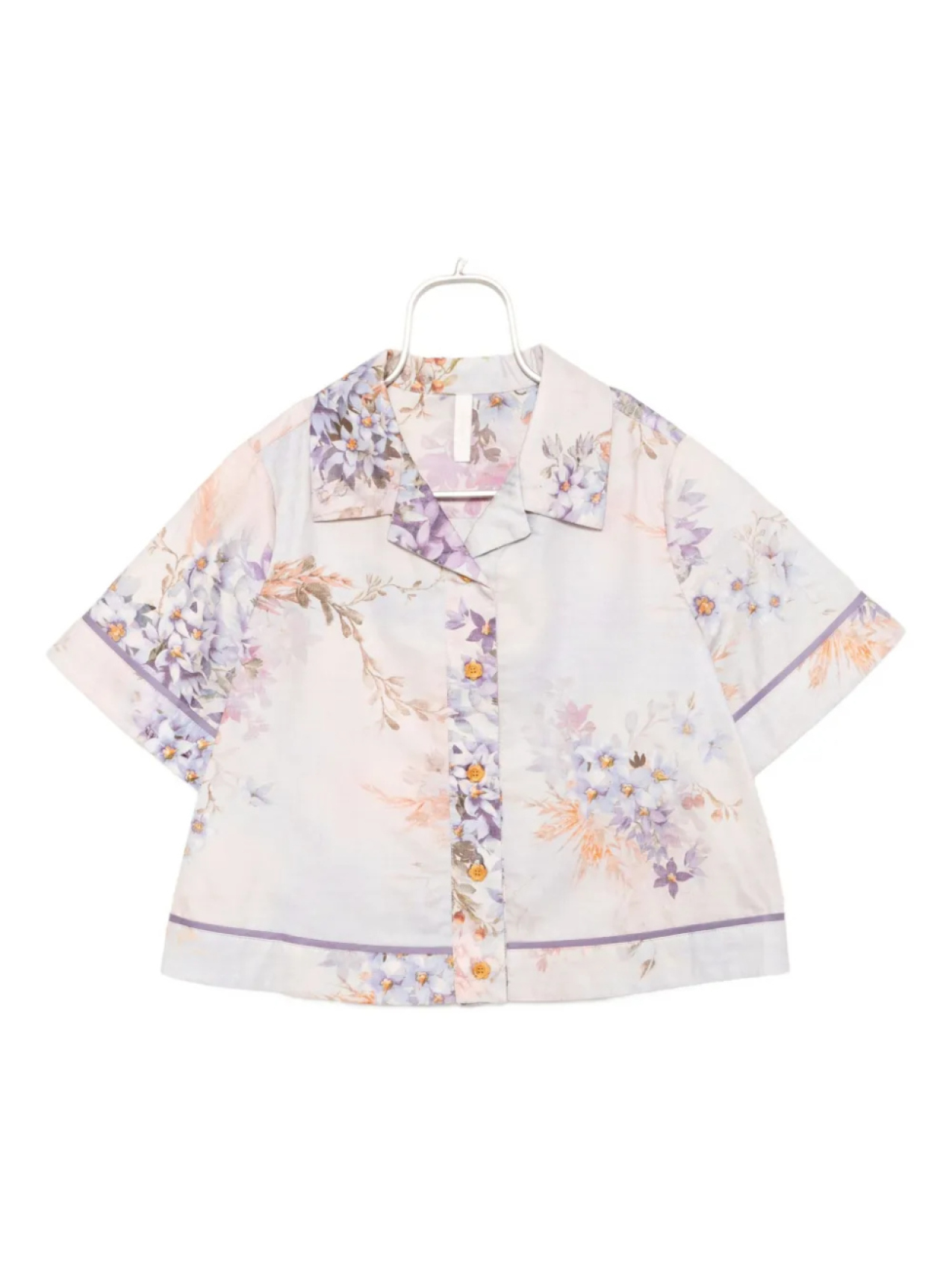 

ZIMMERMANN Kids поплиновая рубашка Cascadian, синий