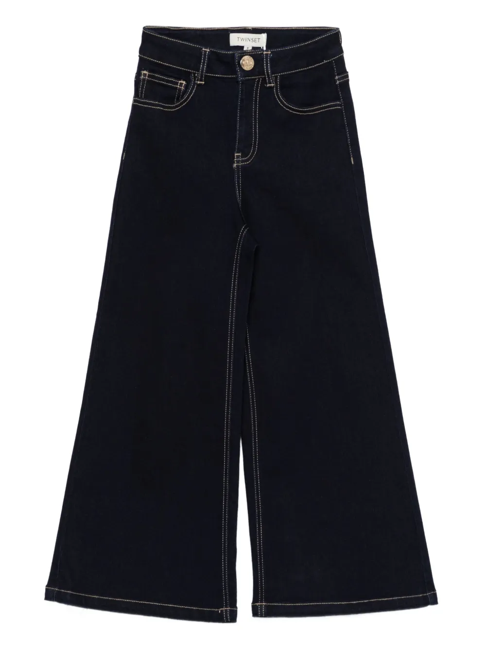 

Широкие джинсы TWINSET Kids, синий