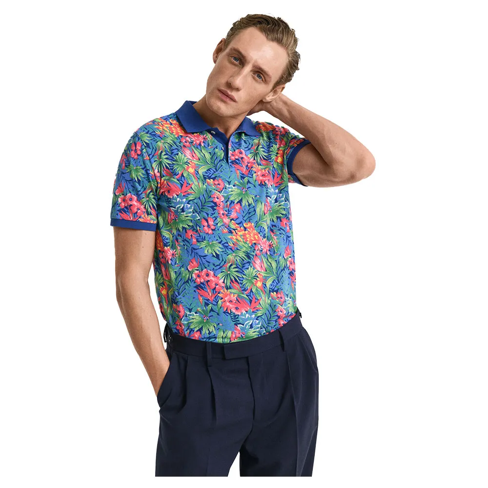 

Поло с коротким рукавом Gant 2014041, синий